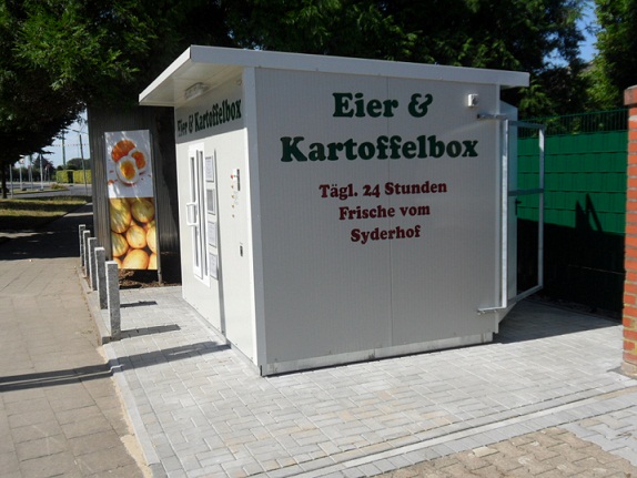 Eier und Kartoffelbox Automat Syderhof